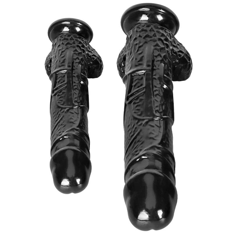 8.5cm Oversized Super Long Thick Simulation Fake Big Penis Ashes Anal Plug Backyard Chrysanthemum Toy Dildo