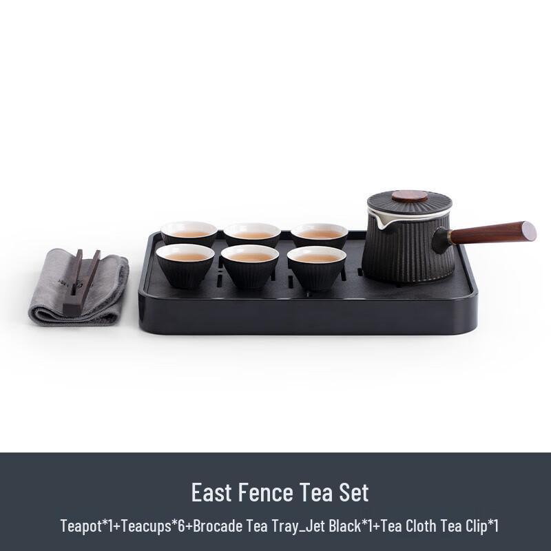 

Nanshan Mr. Ceramic Kung Fu Tea Set with Dongli Tea Tray