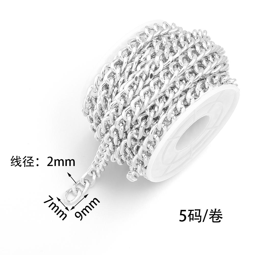 5Yards/Roll Metal Aluminum O-Shaped Chains Twisted Chain Bulk Chain For Jewelry Making Bracelet Necklace Bag Chain Accessories