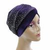 Rhinestone African Head Wraps Scarf Velvet Women'S Turban Caps Muslim Headscarf Bonnet Lady Wrap Head Scarves Turbante Mujer