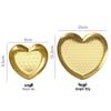Nordic Korean-Style Stainless Steel Heart-Shaped Tray for Jewelry, Decor, and Desserts