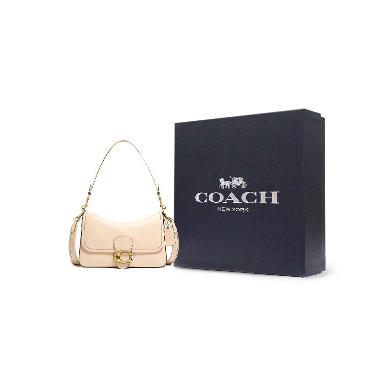 Coach Tabby 26 Classic C Buckle Fashion Soft Leather Shoulder Bag Women Shoulder Bag Ivory C4823-B4IY