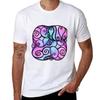 Swirly Bubbles in Pink TShirt Fashion Casual Short Sleeve TShirt