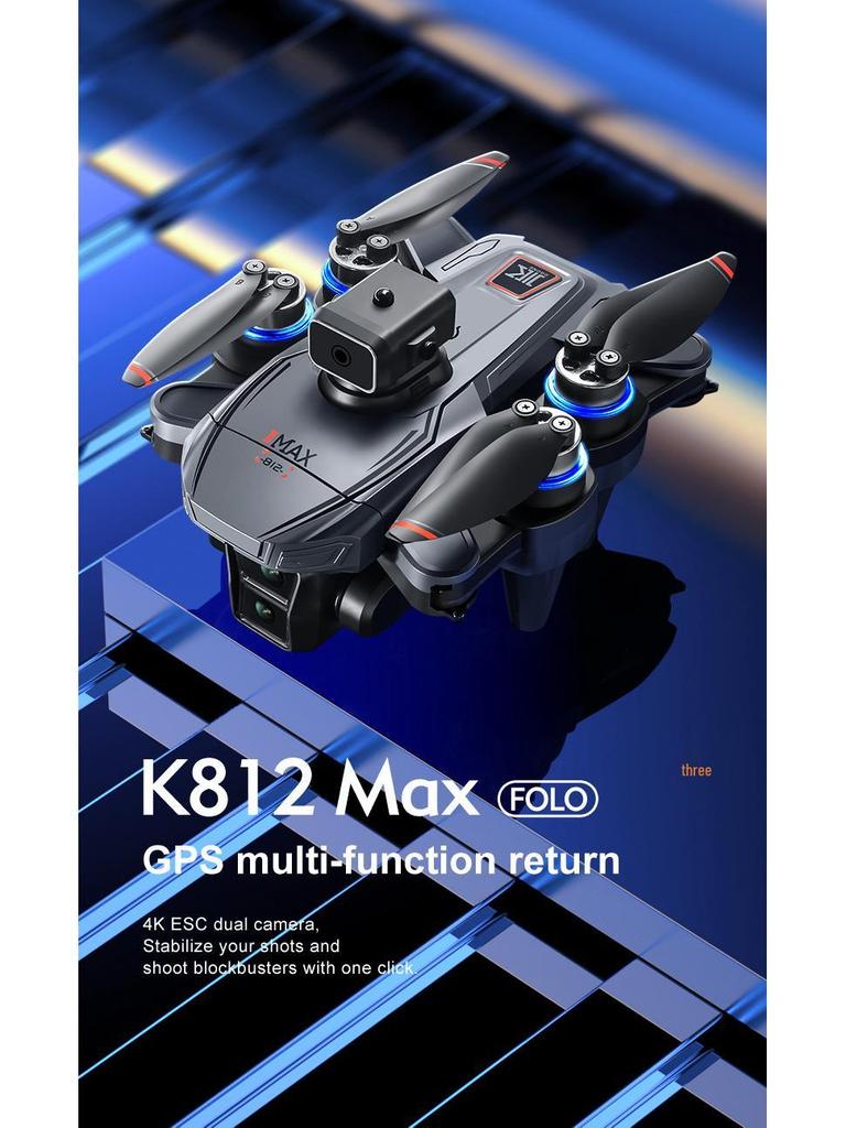 NEW K812MAX Drone: HD Aerial Photography Quadcopter with GPS Positioning & Screen Control