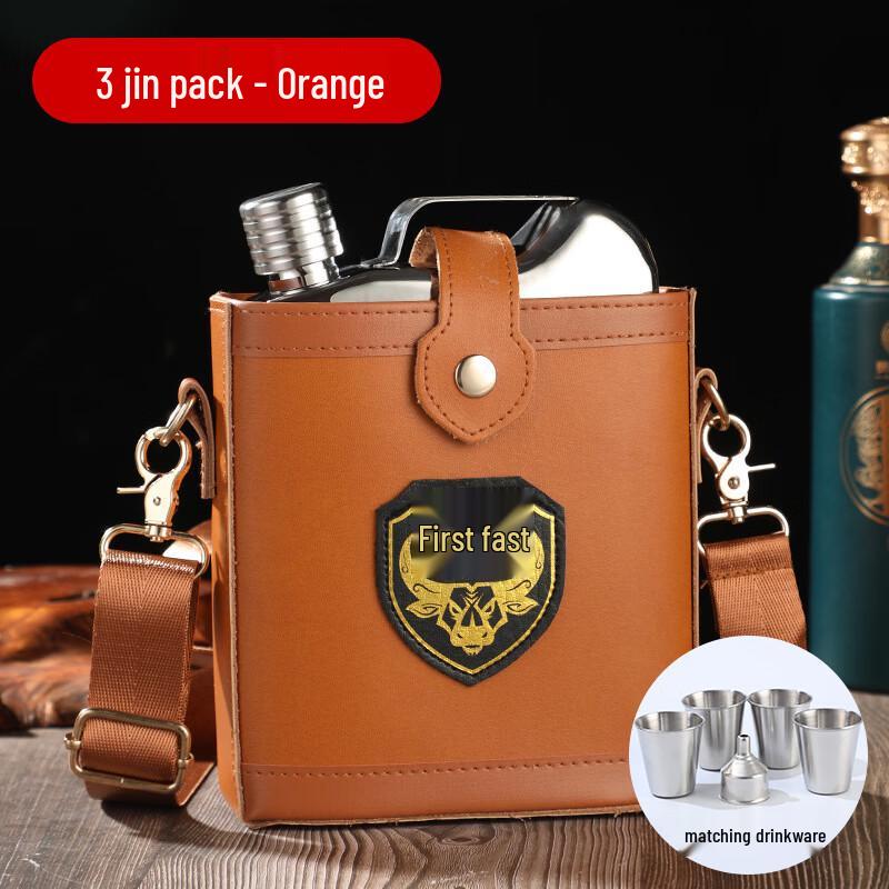 Portable Stainless Steel Hip Flask Set