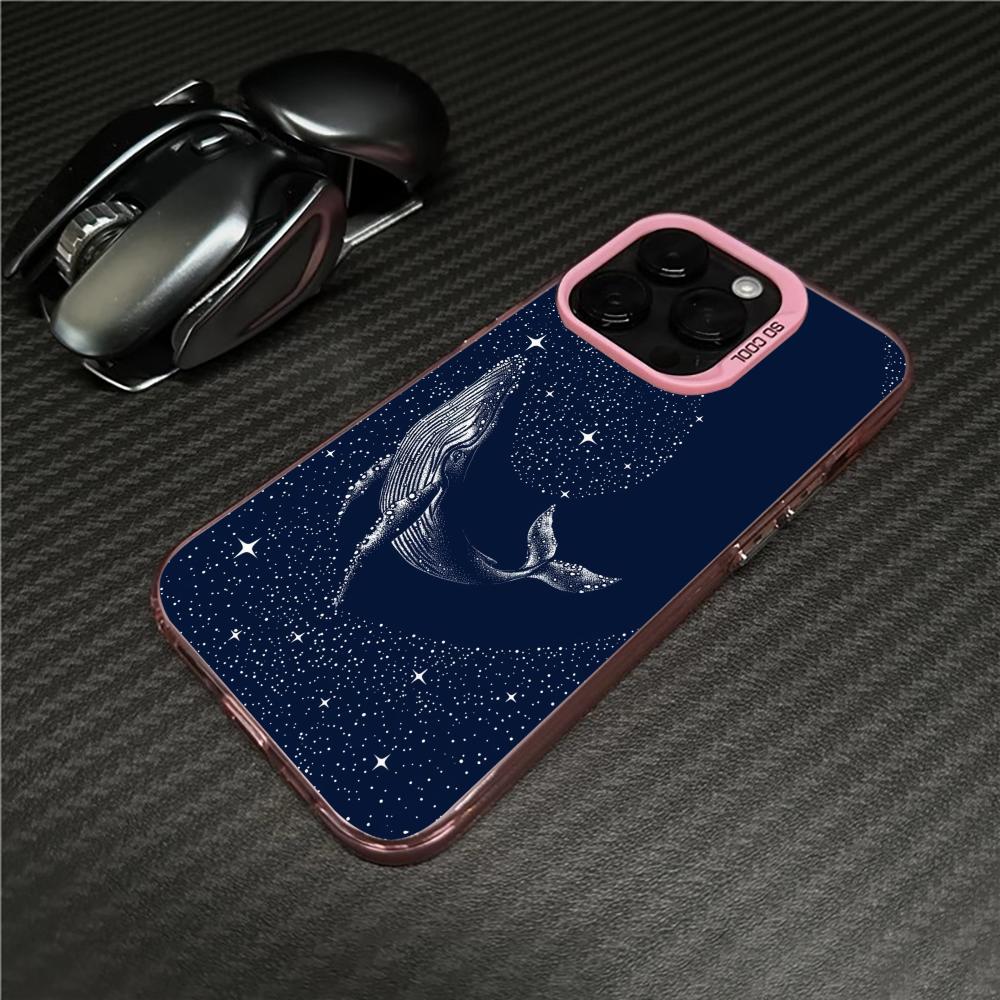 Whale In Deep Sea Mobile Phone Case Anti-fingerprint Phonecase for IPhone 18 16 15 14 13 12 11 Pro/Max/Plus Shock-proof Rear Cover