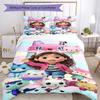 Gabby's Dollhouse Comforter Cover Set Design for Guest Room Machine Washable Perfect Gift for Friends Family