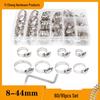 Stainless Steel Hose Clamps Set: 60pcs/91pcs with Wrench