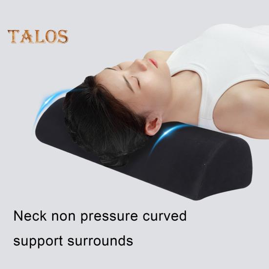 Almohada de media luna para piernas, espalda y rodillas, almohada de espuma viscoelástica debajo de las rodillas con funda lavable a máquina para mayor comodidad en los tobillos y los pies.