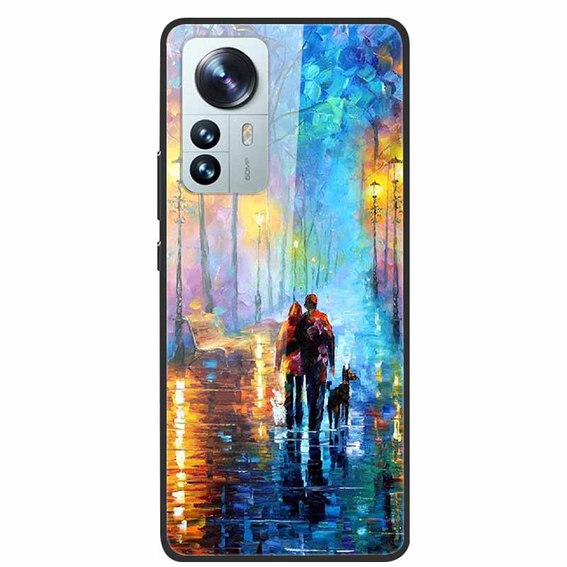 

Case for Xiaomi 12 Pro Luxury Phone Cover Tempered Glass Capa for Xiaomi12 Pro TPU Bumper on Xiaomi 2201122C Hard Funda Coque Xiaomi 12 Pro