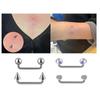Barretta per Piercing alla Clavicola ad Angolo Retto a Doppia Punta in Titanio F136 con Base Filettata Internamente.
