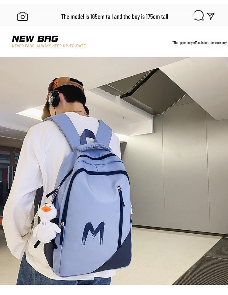 Korean Style Minimalist Backpack 2024: Large Capacity Unisex School & Travel Bag for Students