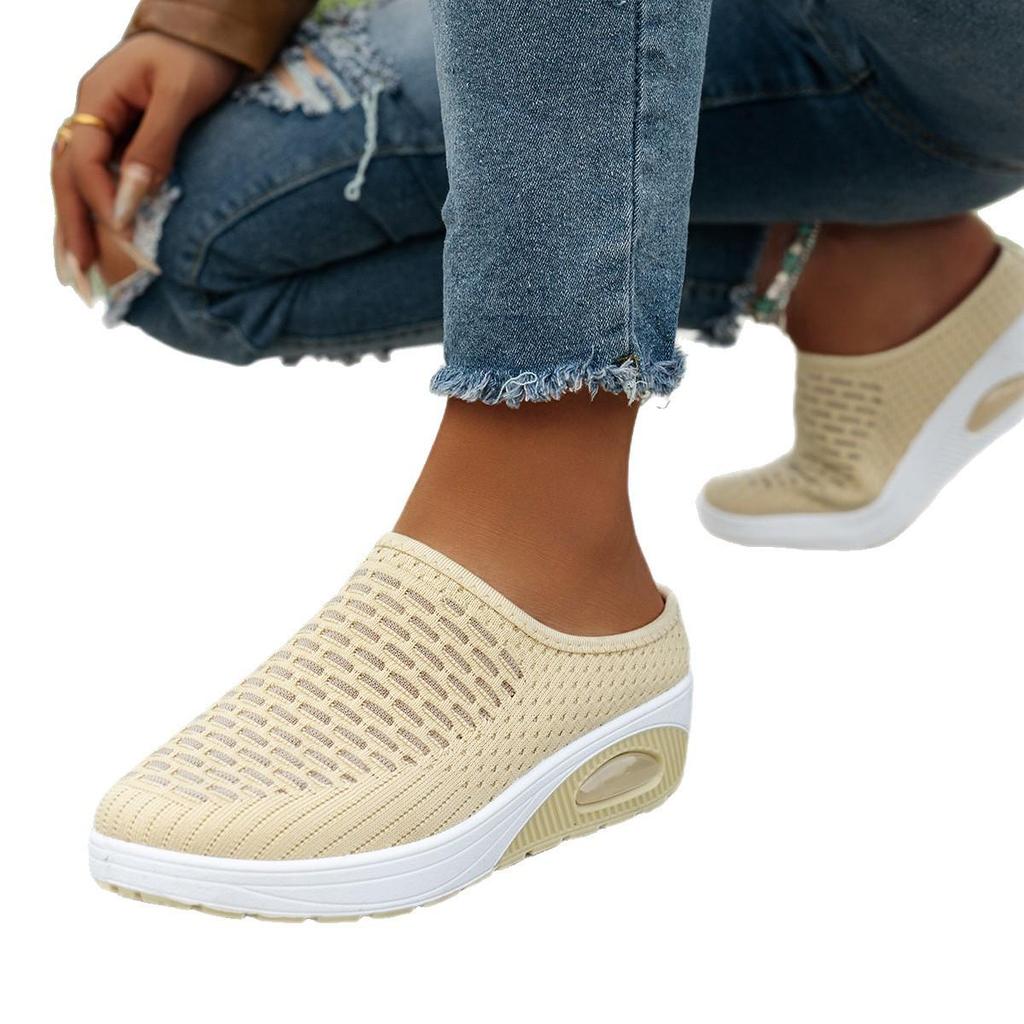 Women's Thick-Soled Non-Slip Beach Slippers with Air Cushion