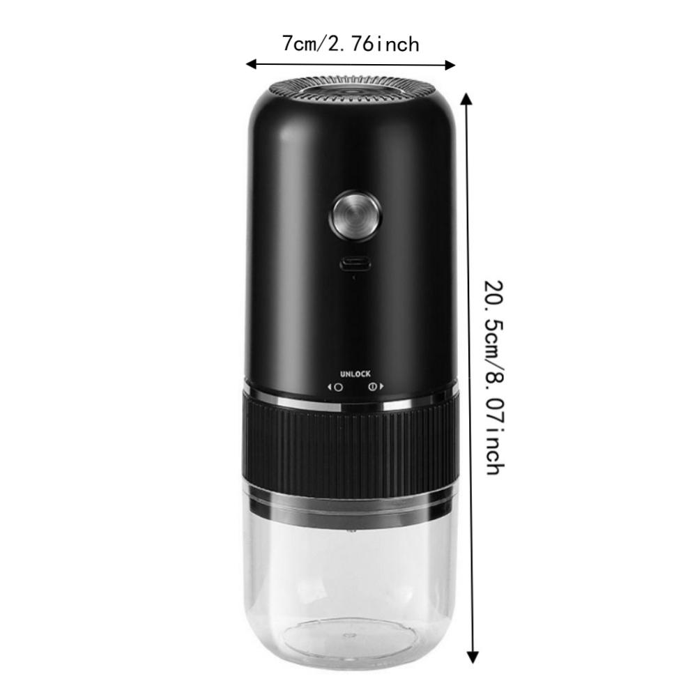 Ceramic Burr Mini Coffee Grinder USB Rechargeable Coffee Bean Grinder  Hand Pour Coffee
