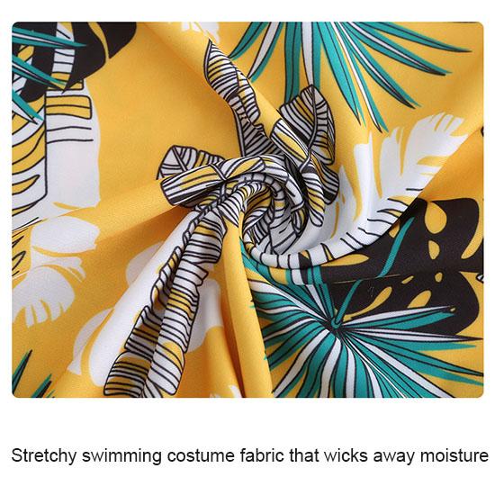 Floral Swimming Suits Women's Plus Size Split Dress Style Strapless Spa Swimwear