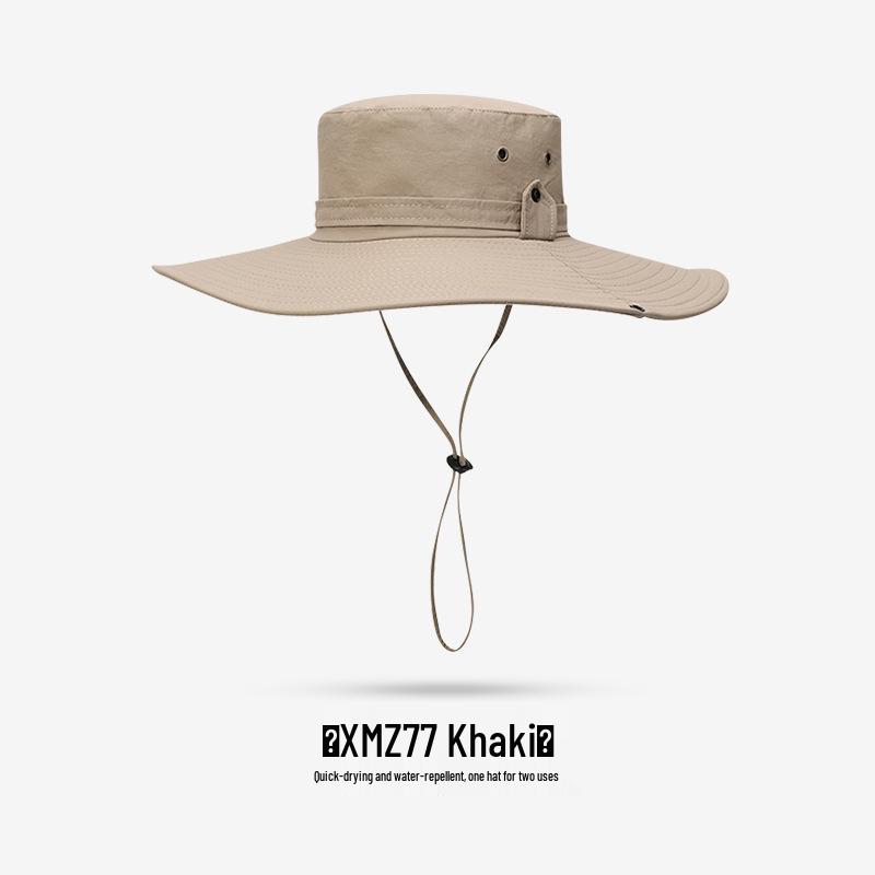 Unisex Summer Fishing Hat with Large Brim and Detachable Top