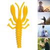 20Pcs/Set 5.2CM/1G Soft Crayfish Lure Realistic Bionic Colorful Lobster Swimbait Artificial Shrimp Bait Freshwater Saltwater Snakehead Accessories