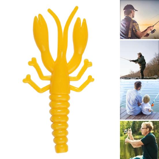 20 Stück/Set 5,2CM/1G Weicher Krebsköder Realistisch Bionisch Bunt Hummer Swimbait Künstlicher Garnelenköder Süßwasser Salzwasser Hecht Barsch Angeln