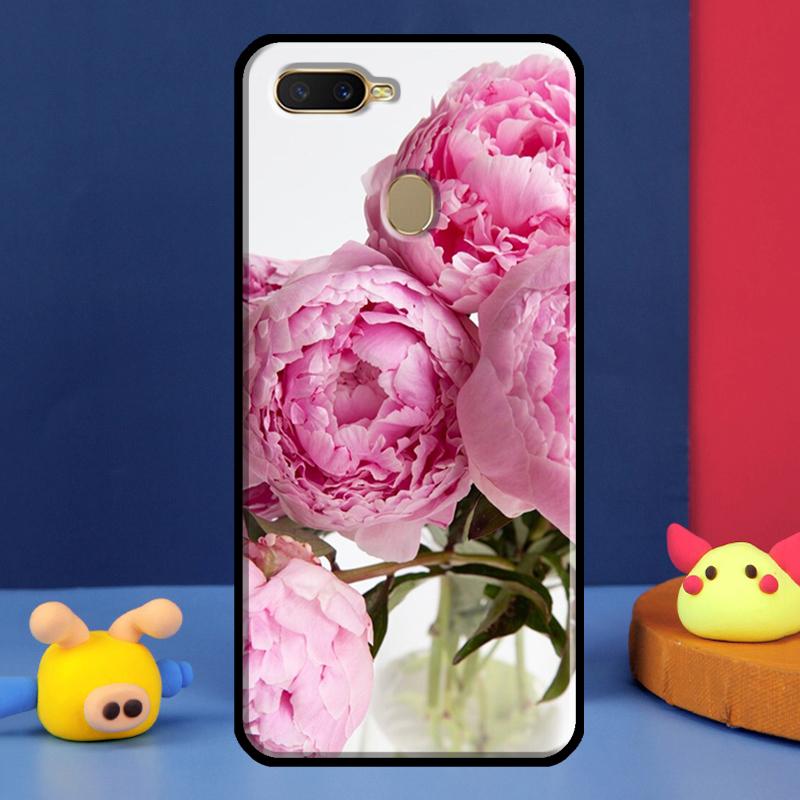 Peonies Beautiful Flower Case For Oppo A16 A76 A96 A58 A78 A98 A5 A9 A91 A15 A17 A77 A52 A72 A74 A94 A54S A57S Cover