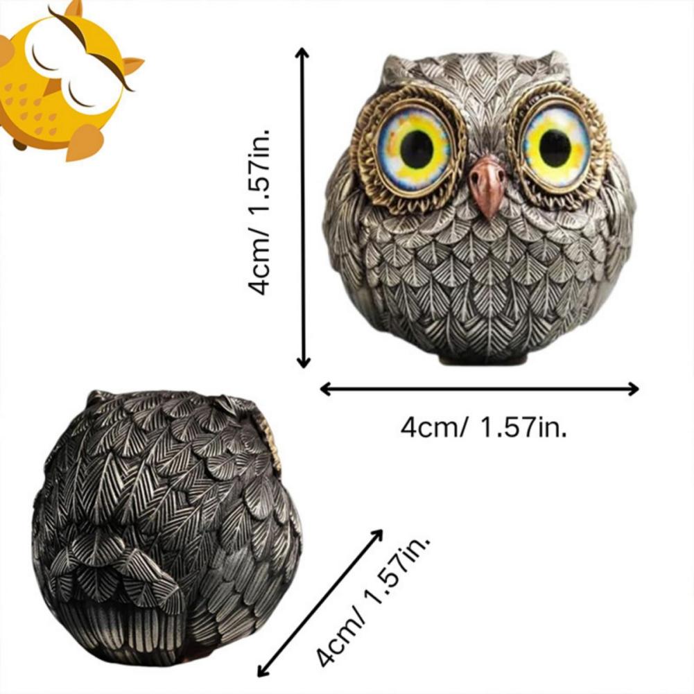 Resin Owl Statue Owl Handicraft Ornaments Desk Decoration