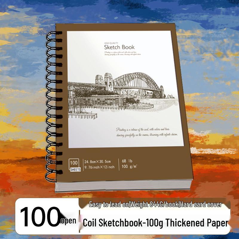Thickened A4 Cross-border Sketchbook for Art Students: Blank Drawing Book for Pencil and Color