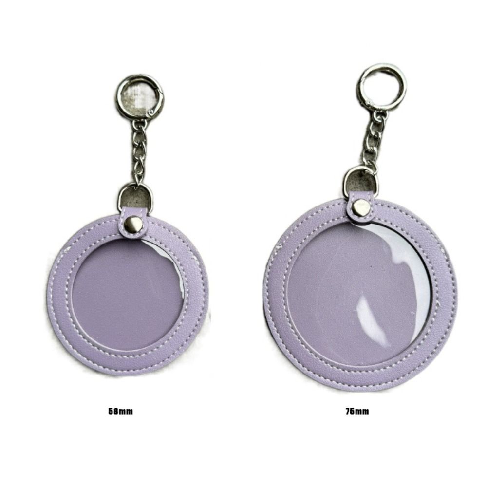 Transparent Badge Holder Portable Key Chain Pendant Funny Badge Protector Keychain  Bag