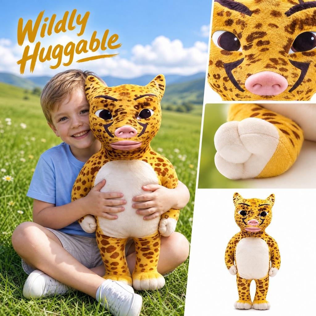 Plush Stuffed Animal Toy, Soft Cute Plushie Doll for Kids Toddlers Boys and Girls, Birthday Gift