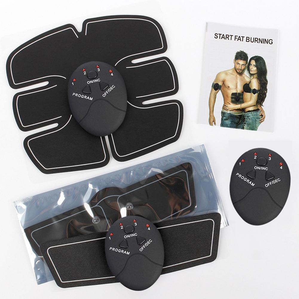 Professional Sports Abdominal Trainer Rechargeable Abdomen Gel Pad Muscle Stimulator For Weight Loss