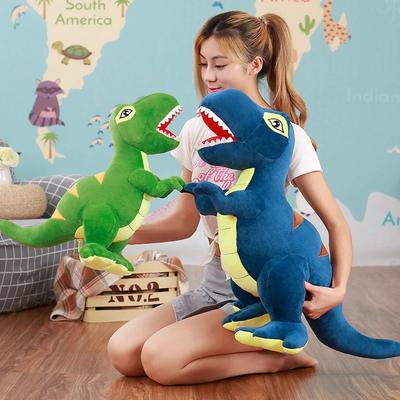 1 peça 45cm-160cm Brinquedo de Pelúcia Dinossauro Pelúcia Recheada Travesseiro T-Rex Brinquedo para Meninos Dinossauro Tamanho Grande Boneca Macia Presente de Aniversário para Crianças
