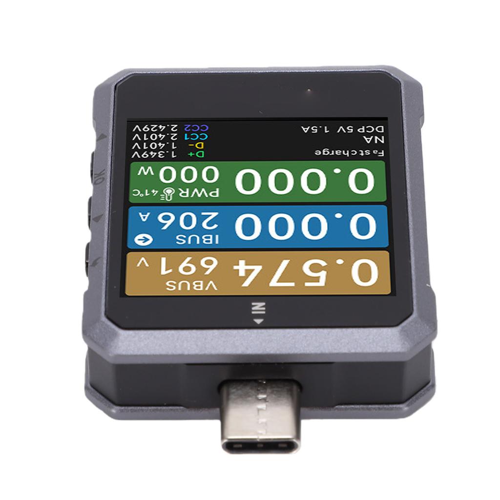 USB C Tester High Precise Voltage Current Power Meter Type C Fast Charge Protocol Detector