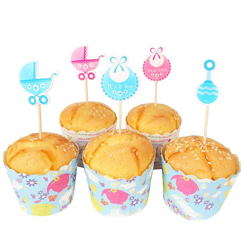 Buy Happy Birthday Cake Decoration Insertion 18 Pieces Party Blue Water