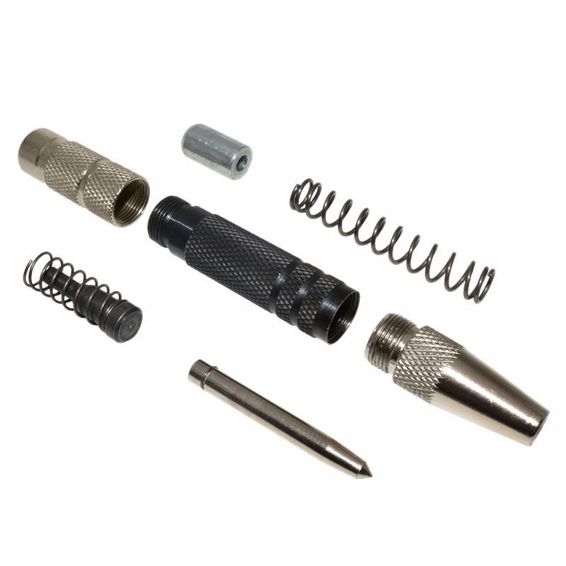 Punção Automática, Punção Automática com Mola Ajustável, Ferramenta de Punção de Metal, Punção de Centro para Madeira, Metal, Plástico