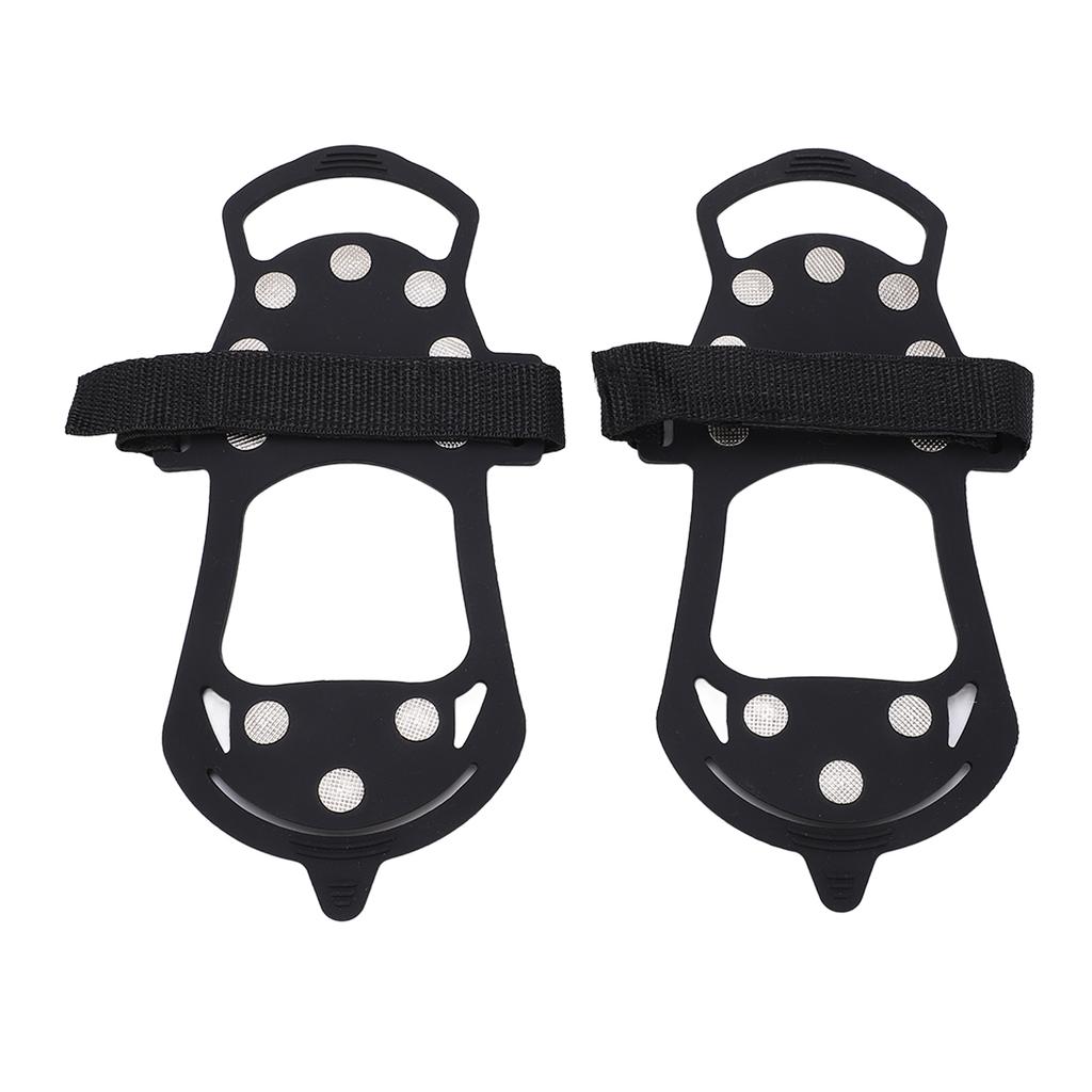2pcs set 10 Tooth Crampons Shoe Cover Rustproof Durable Mountaineering Ice Snow GripperXL Size