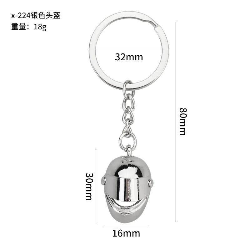 Creative Moto 3D Simulation Keyring Pendant Motorcycle Hobby Metal Stainless Steel Keychain Backpack Pendant Key Ring Chain Gift