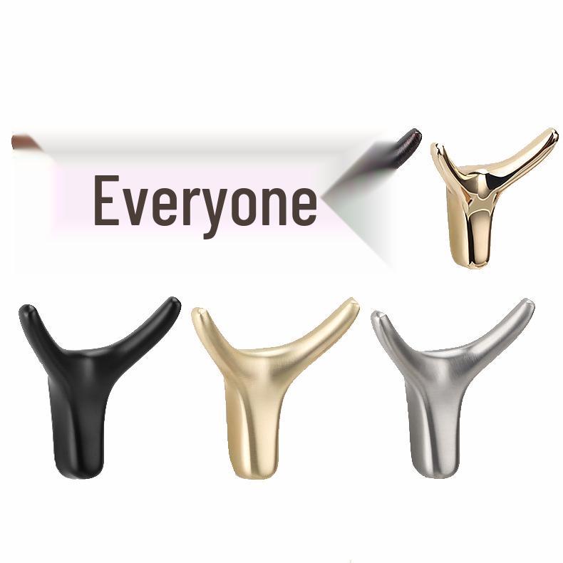 Gold Ram's Horn Coat Hook - Nordic Style Wall Mounted