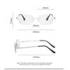 Luxury Rimless Cut Edge Presbyopia Glasses Women Men Lightweight Business Elegant Office Anti-Blue Light Spectacles 0 To +4.0
