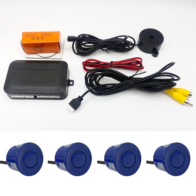 Video Parking Sensor Kit Car Reverse Backup Radar Assistance Auto Monitor Digital Display forMonitor Camera System
