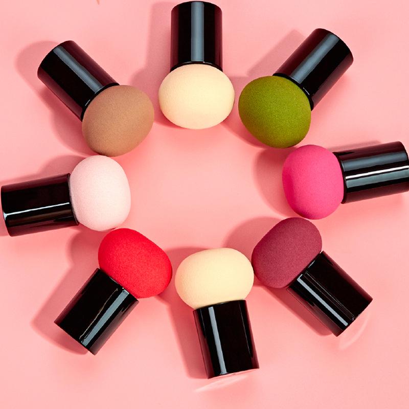 

Спонж для макияжа в форме тыквы с грибовидной головкой двойного назначения: BB-крем-основа для влажного и сухого нанесения, без латекса, рекомендовано визажистами Milk Tea (with Box)