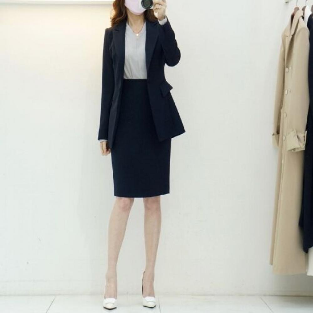 Style Latte Women Basic Slim Span Slit Spring Autumn H Line Skirt HLine Sskrt 00