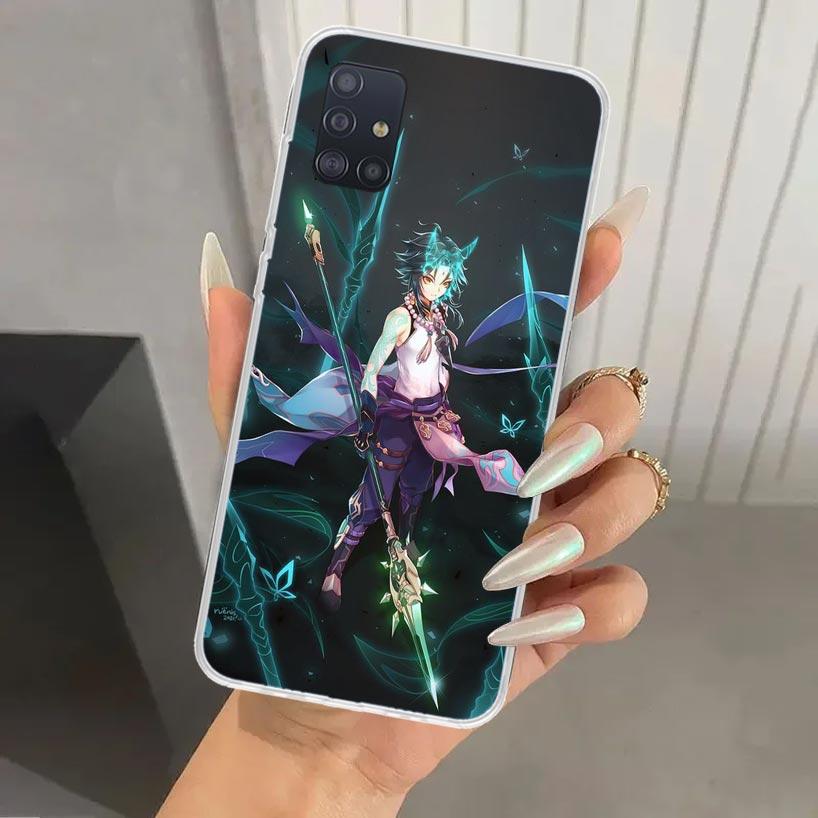 Xiao Genshin Impact Phone Case for Samsung Galaxy A52 A32 A22 A12 A02S A50S A30S A10S Note 20 Ultra 10 Plus S10 A31 A20 A71 A72