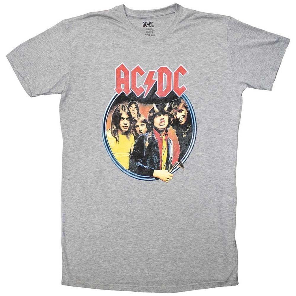 AC/DC  Highway To Hell Circle  Grey Women s T shirt Dress - NEW OFFICIAL Unisex T-Shirt XXXXL