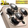2-3pcs Metal Camera Lens Protector for iPhone 16 15 14 13 12 11 Pro Max 14 15 16 Plus 13 12 Mini Camera Glass for iPhone 16 Pro 4