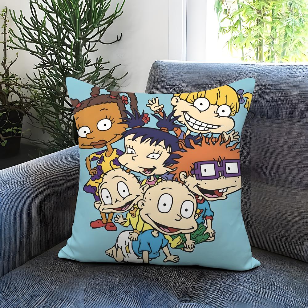 POPULAR R-RRugratsss Cushion Cover Comfortable Reversible Pillow Cover Ideal for Car Sofa Bedroom & Beyond