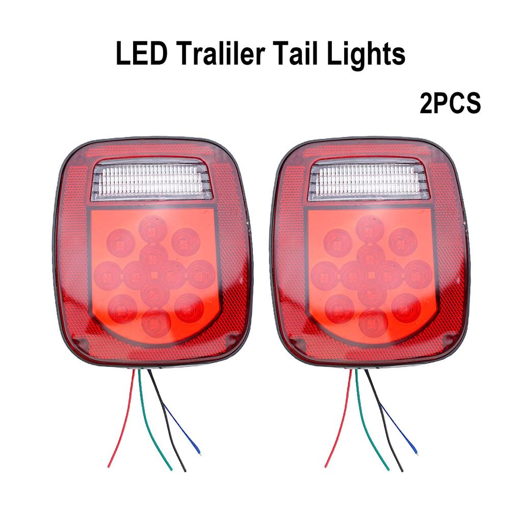 12V LED Światła Tylne Lampa Tablicy Rejestracyjnej Akcesoria Zapasowe Łatwa Instalacja Zamiennik Dla Jeepa Dla Wranglera YJ TJ