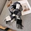 Wool Luxury Women Scarf Fashion Winter Daily Outfits Plaid Scarves Tassel Shawls Pashmina Lady Wrap Hijab Neckerchief