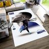 Mbappé Customize Text Floor Rug Office Rug Suitable for Study Room Bedrooms Hallway Decorate Room Anti-slip Rug Decorate Offices