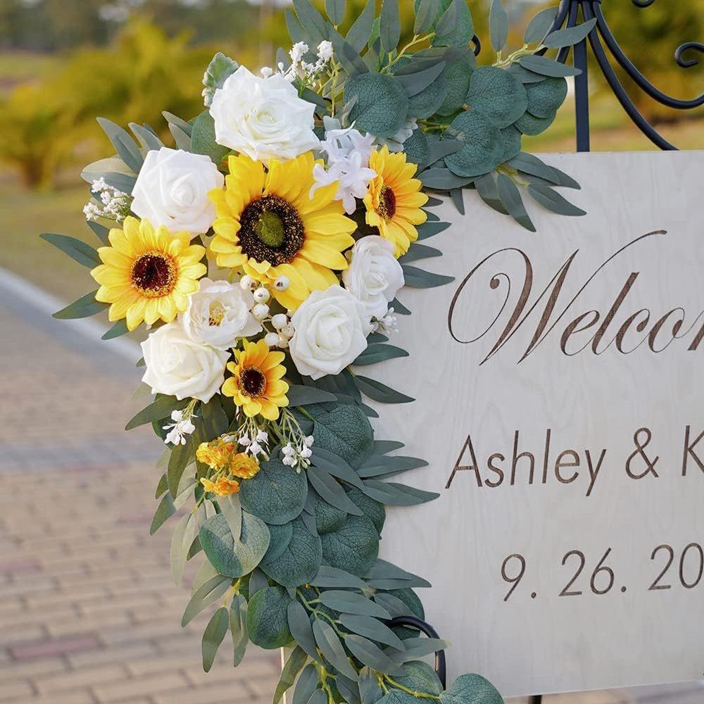 Wedding Welcome Decoration Flower Vine Simulation Flower Peony Door Hanging Fake Flower Peony Flower Vine Decoration