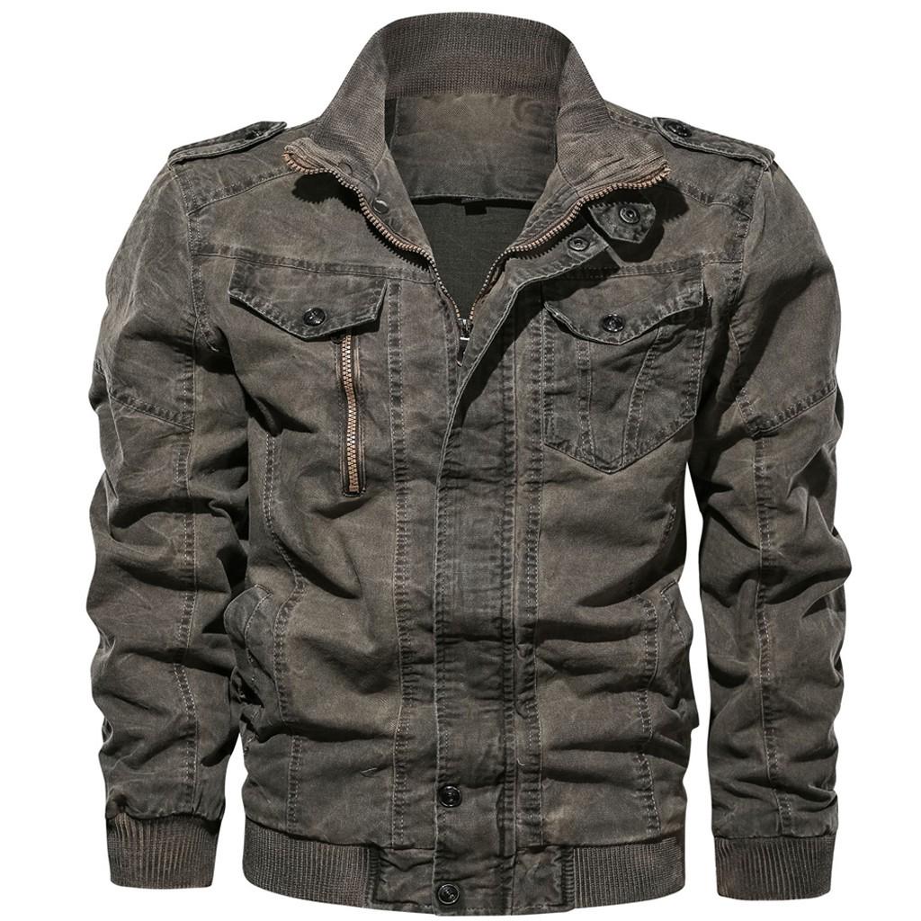 Men's  Winter Eur-American Style Vintage Plus Size Washing Jacket Coat