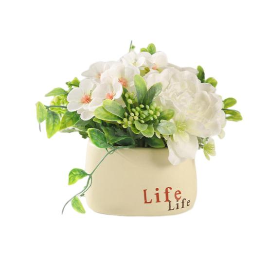 

Имитация бонсай Реалистичная неувядающая эстетика Декоративный Ин Рустикальный Подсолнух Имитация Горшка Стол A