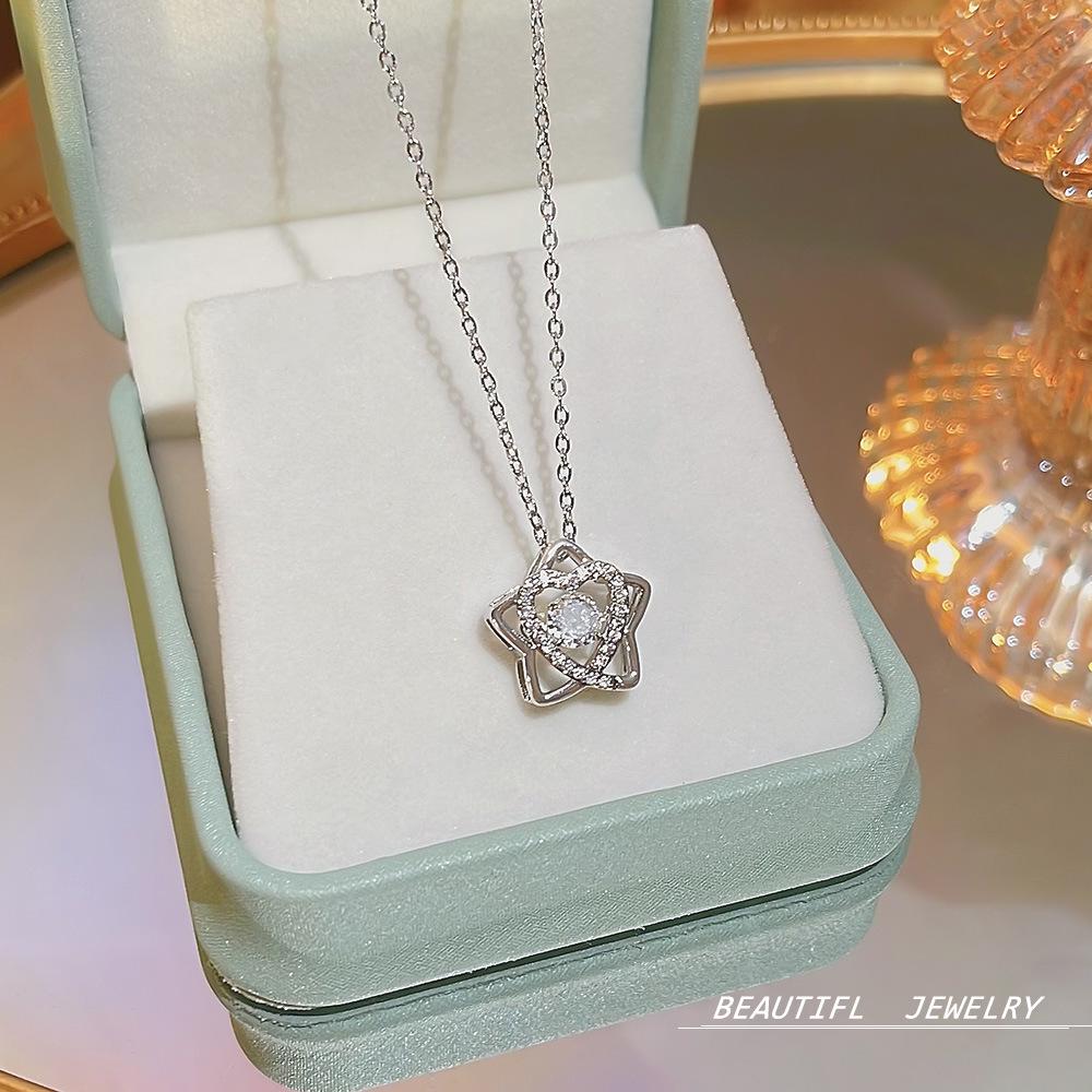 Korea's Best-Selling Clavicle Pendant Necklace - Super Fairy Titanium Steel Jewelry for Women